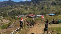 Satgas Yonif 200/BN Semarakkan HUT RI ke 81 Bersama Masyarakat Papua