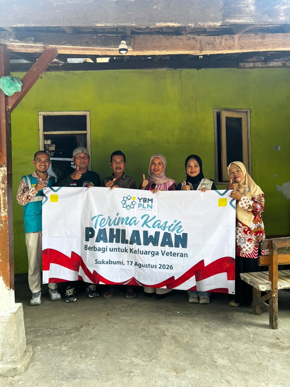 YBM PLN Hadirkan Kepedulian bagi Keluarga Veteran di Sukabumi